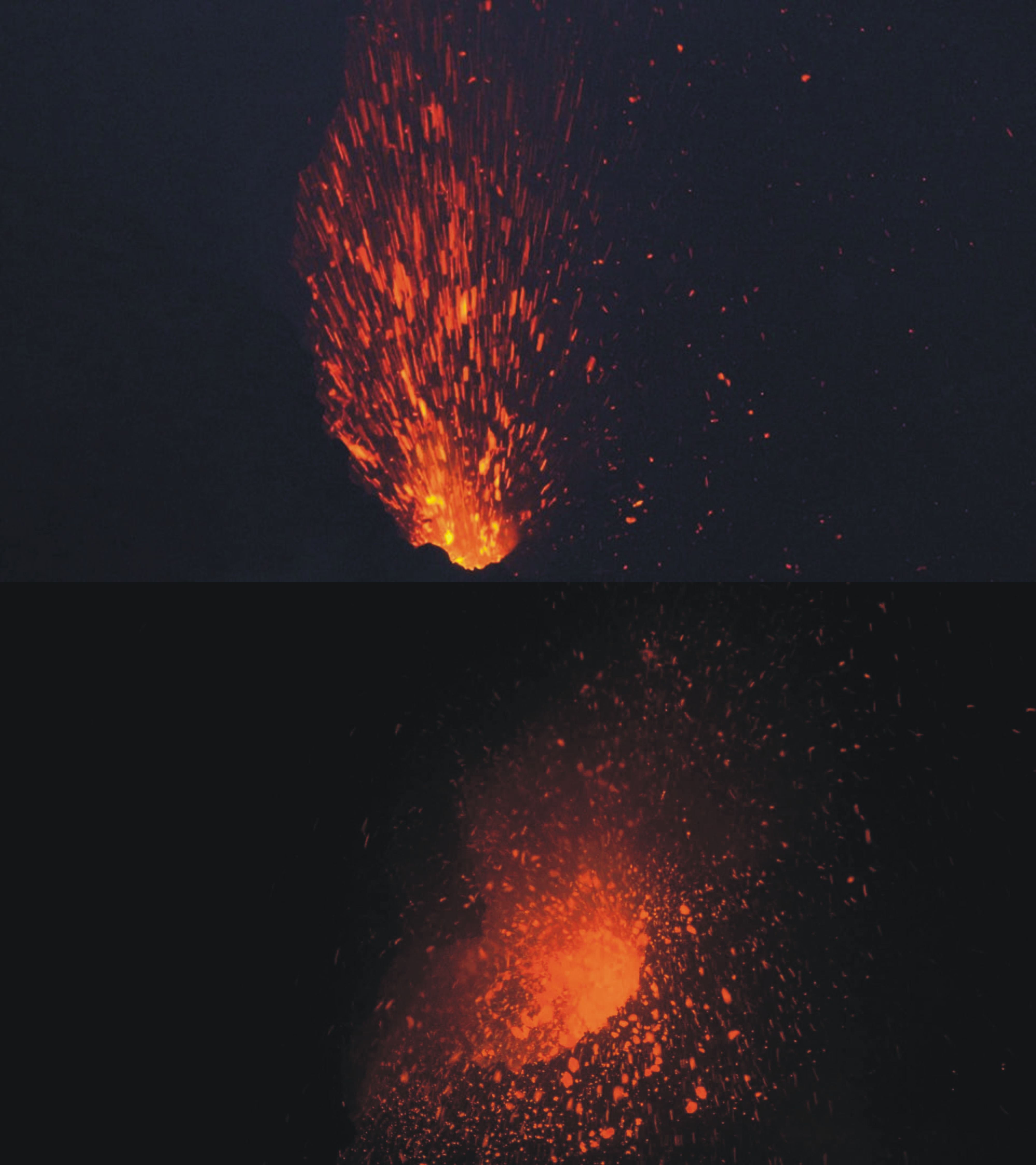 Esplosioni stromboliane Cratere di NE Etna 20_21 luglio 2018 (foto di Michele Mammino)