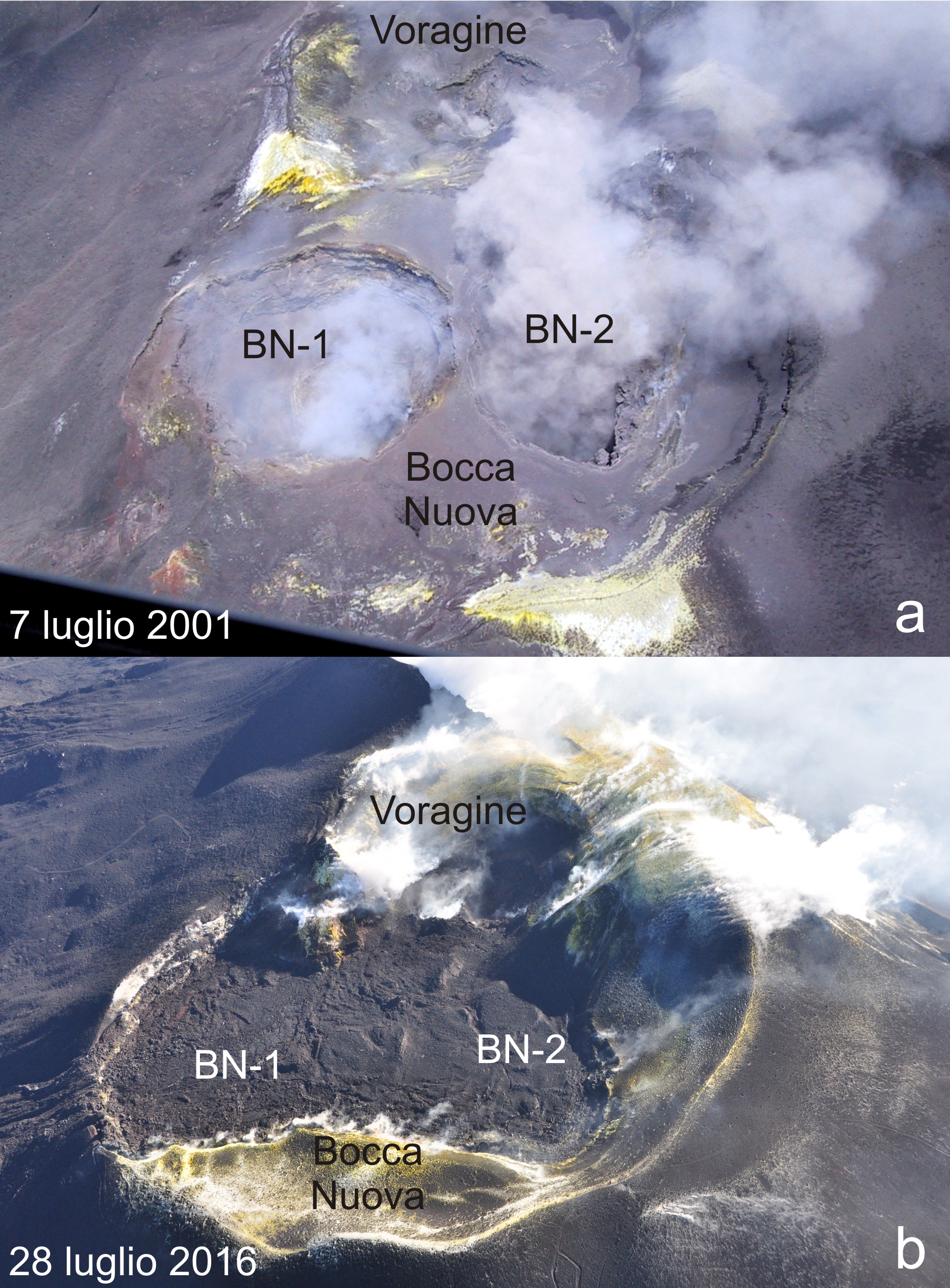 Bocca Nuova (Etna) Luglio 2001_2016