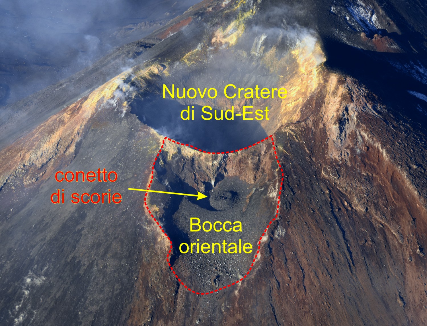 Bocca orientale del Nuovo Cratere di Sud-Est