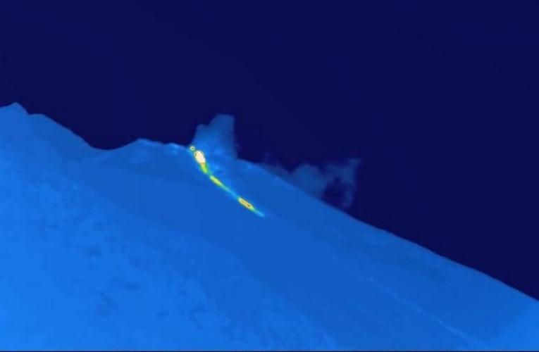 Stromboli, trabocco lavico del 18 gennaio 2021