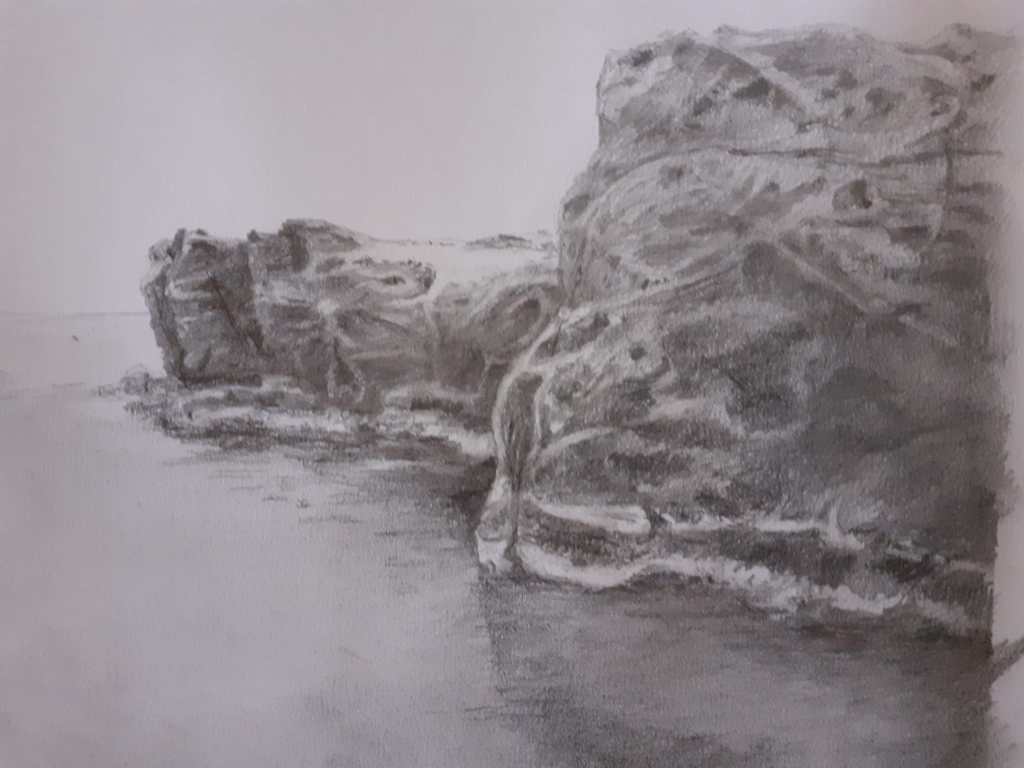 scogliera Pantelleria, disegno di Catherine Lemercier