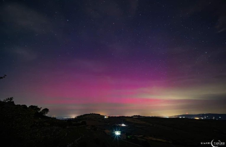 Il suono dell’aurora nei cieli sull’Etna
