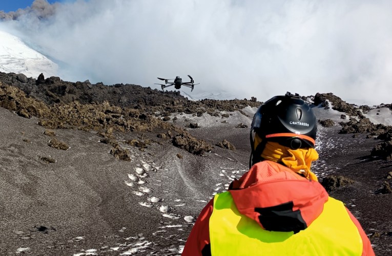 Rilievo con drone, versante ovest dell’Etna
