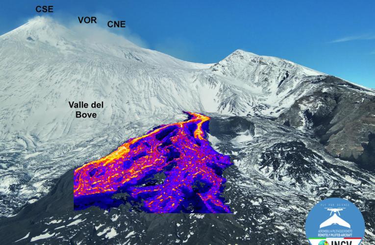 Colate laviche in Valle del Bove: evoluzione dell’attività dell’Etna all’inizio del 2026.
