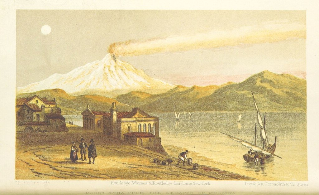 Figura - 2 Veduta del monte Etna, di Emily Lowe (1859)