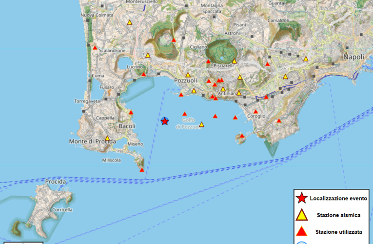 epicentro evento sismico Campi Flegrei 21 maggio 2026